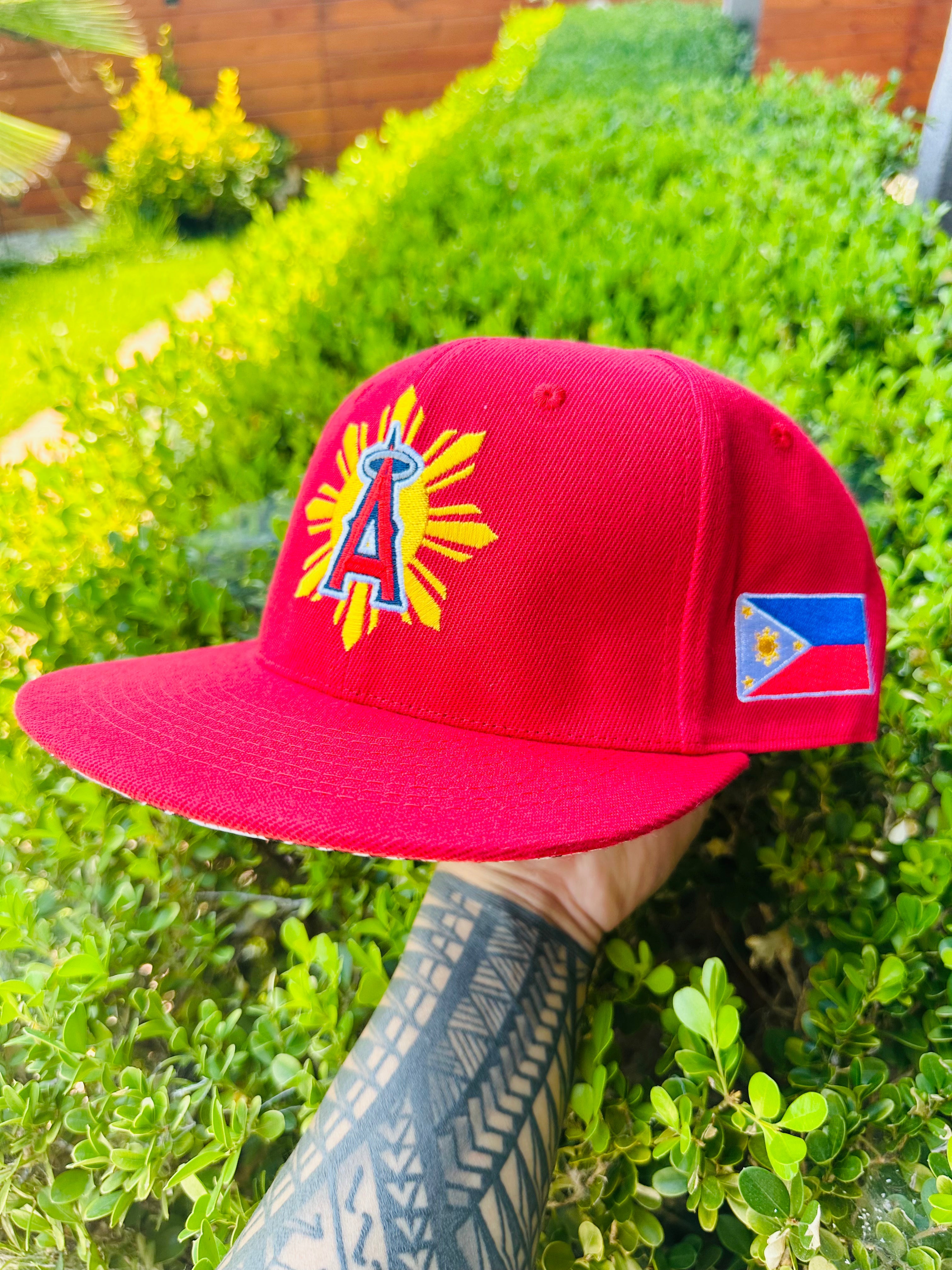 ANAHEIM ANGELS Filipino Heritage Night Snap Back Hat