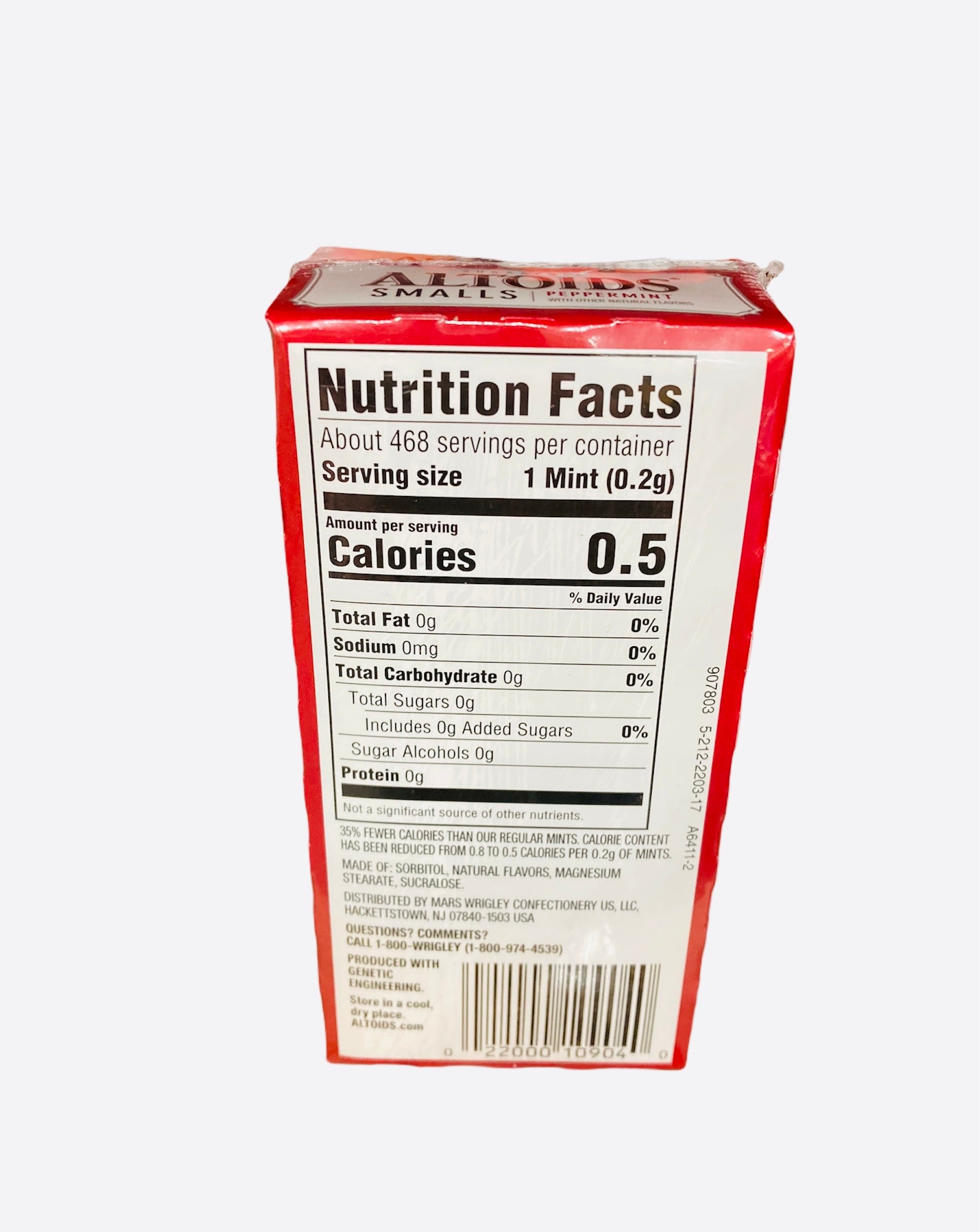 Altoids Sugar Free Small 9pc(Peppermints) 94.5g