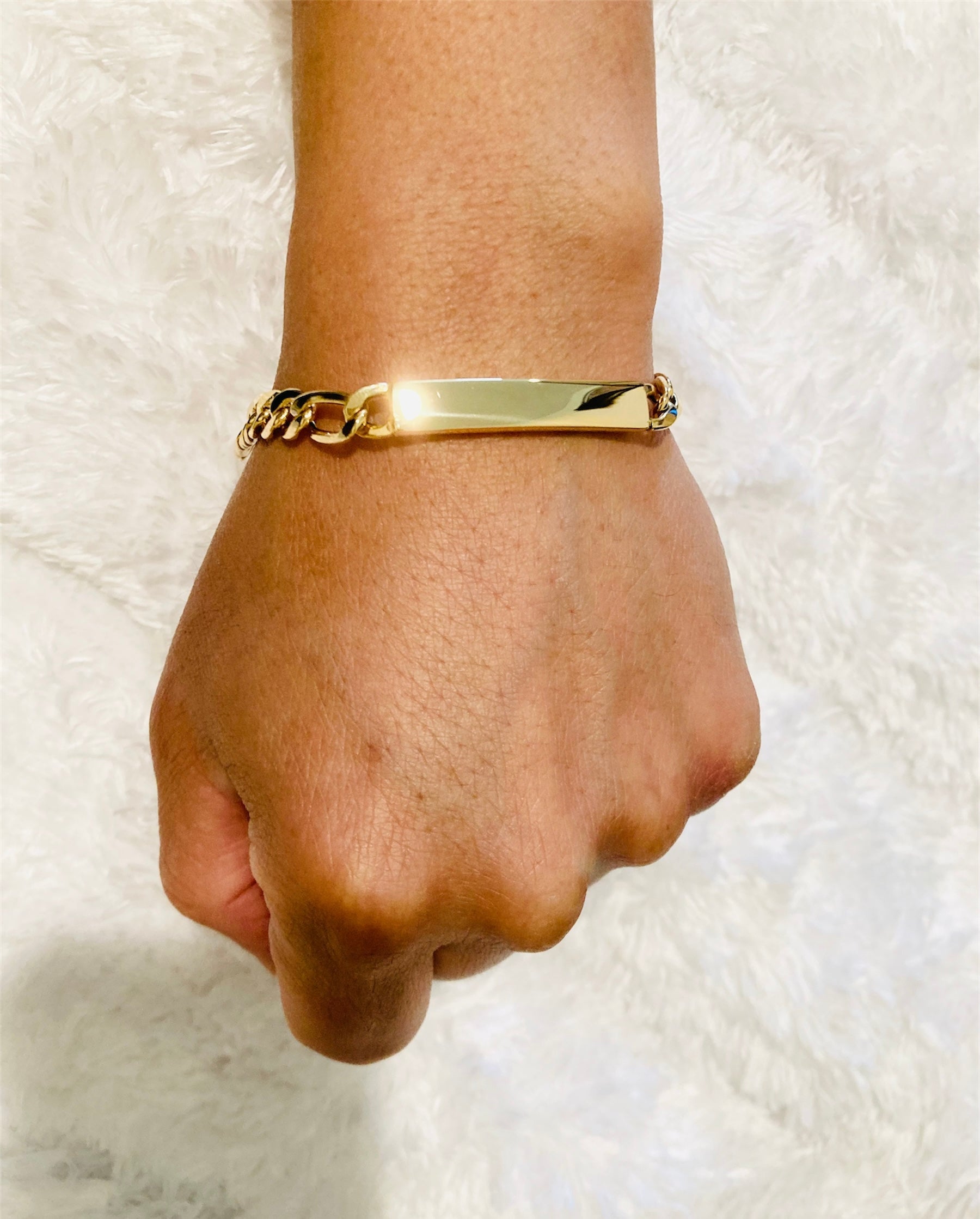 18K ID Bracelet Size 8.5
