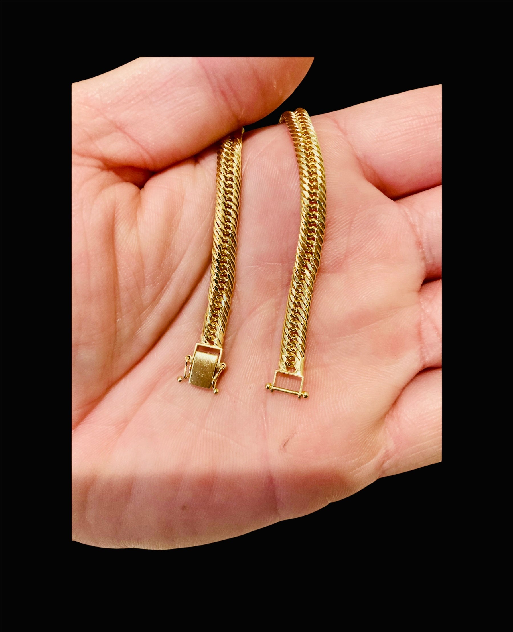 18K MCut Bracelet Triple Lock Size 7.5